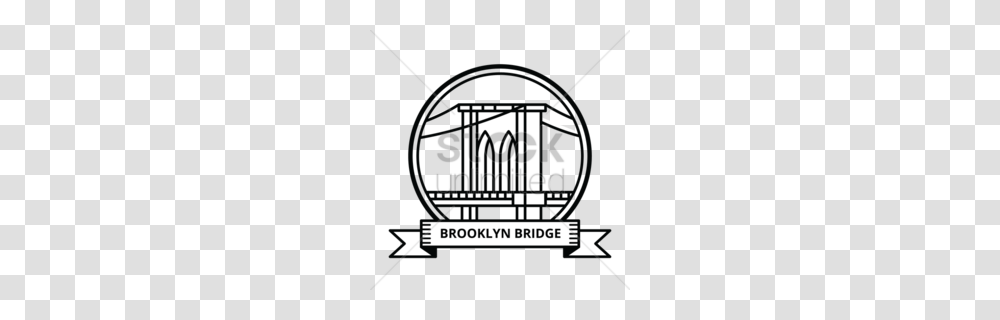 Brooklyn Bridge Clipart, Plan, Plot, Diagram Transparent Png