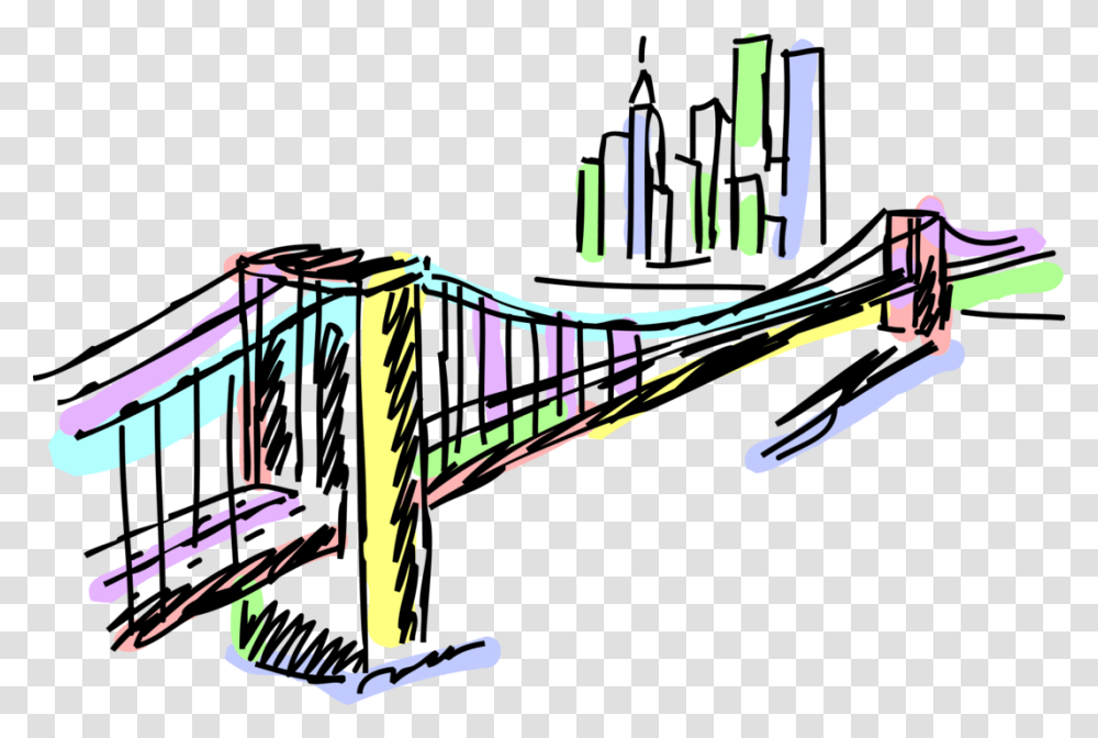 Brooklyn Bridge Nyc, Building, Suspension Bridge, Rope Bridge Transparent Png