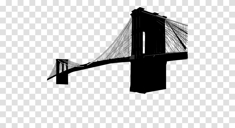 Brooklyn Bridge Only Clip Art, Building, Suspension Bridge, Architecture, Arch Bridge Transparent Png