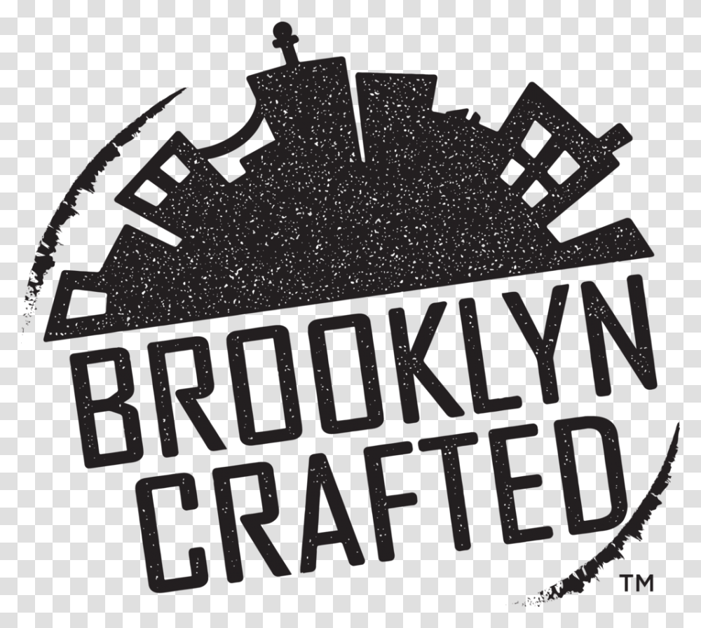 Brooklyn Crafted, Poster, Advertisement, Stencil Transparent Png