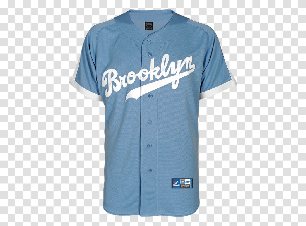Brooklyn Dodgers Replica Baseball Jersey By Majestic Brooklyn Dodgers, Apparel, Shirt, Sleeve Transparent Png