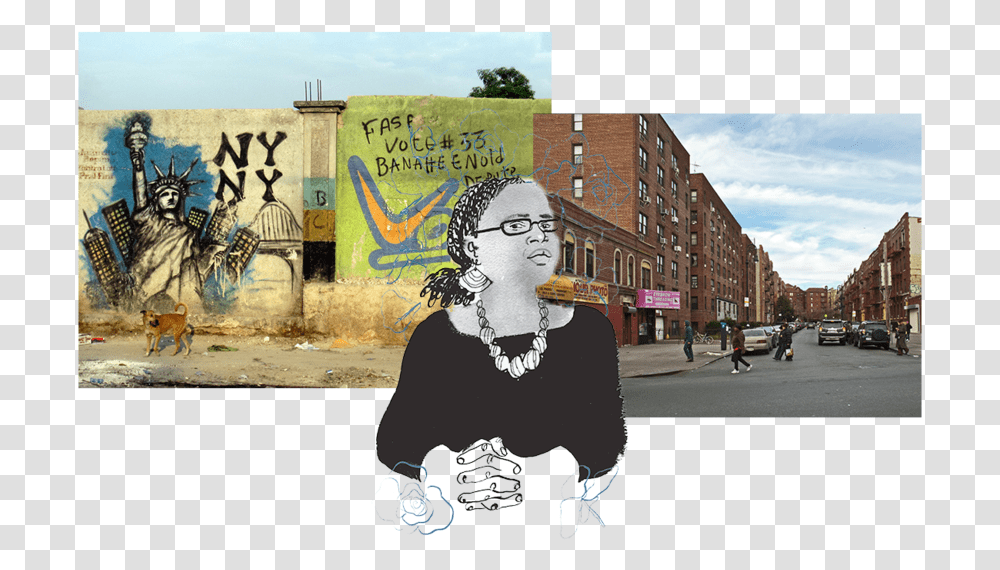 Brooklyn Edwidge Danticat Header Street Art, Person, Car, Advertisement, Poster Transparent Png