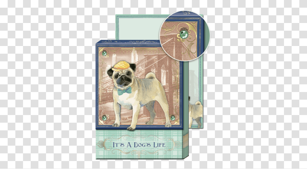 Brooklyn Pug Pocket Note Pad Pug, Dog, Pet, Canine, Animal Transparent Png