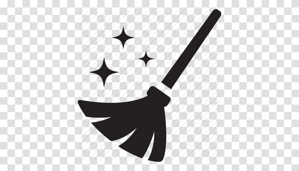 Broom Clean Clear Dust Housework Sweep Icon, Hand, Smile, Face, Silhouette Transparent Png