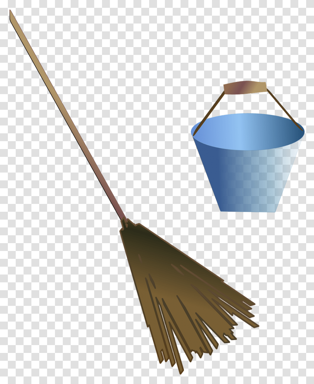 Broom Clip Art, Bucket, Lamp Transparent Png
