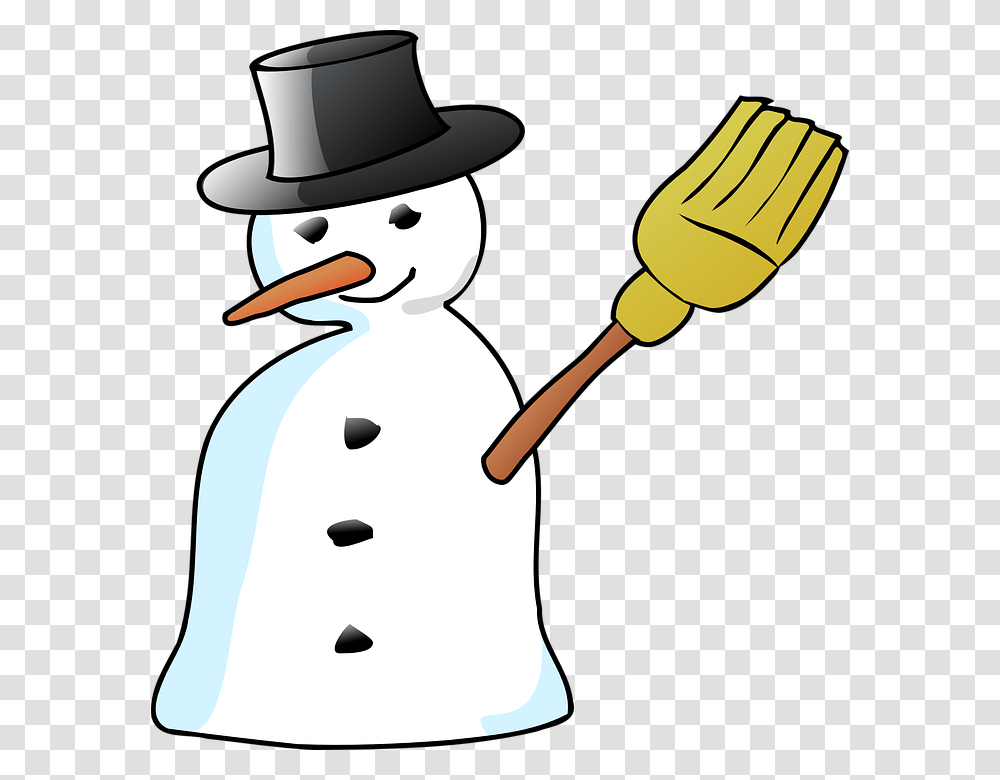 Broom Snowman Clipart Explore Pictures, Winter, Outdoors, Nature, Chef Transparent Png