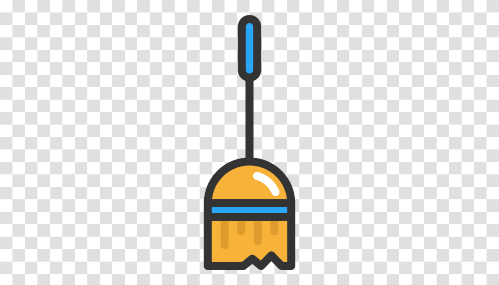 Broom Stick Sweep Floor Brush Push Clean Icon, Shovel, Tool, Label Transparent Png