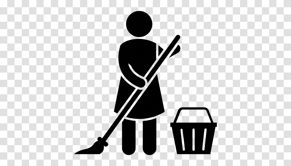 Brooming Cleaner Cleaning Cleaning Floor Mopping Sweeping Icon, Piano, Leisure Activities, Musical Instrument, Silhouette Transparent Png