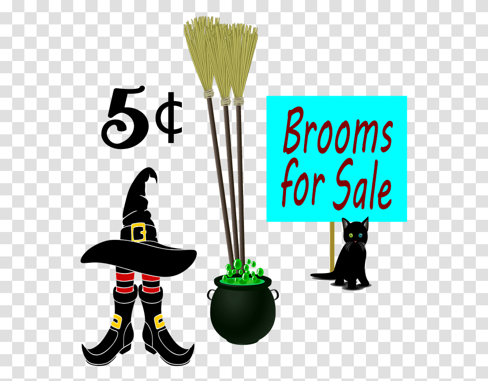 Brooms Witch Hat Cat Black Cat Halloween Broom Black Cat, Mammal, Animal, Camera, Electronics Transparent Png