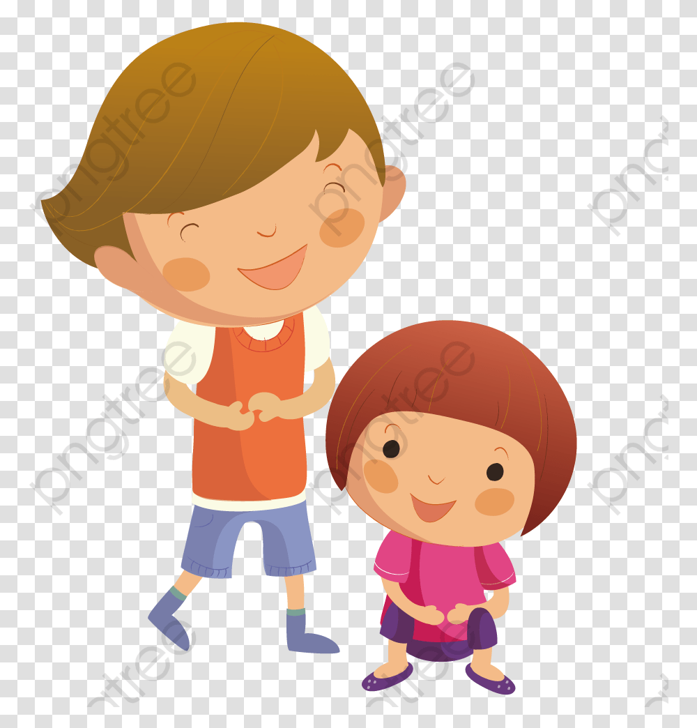Brother Sister, Person, Baby, Kid, Toilet Transparent Png