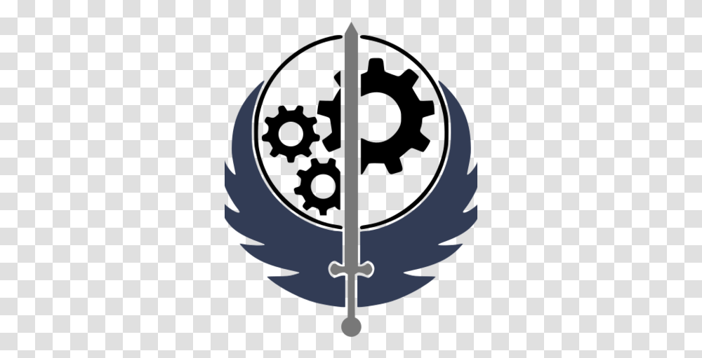 Brotherhood Of Steel Fallout Brotherhood Of Steel Logo, Symbol, Emblem, Bird, Animal Transparent Png