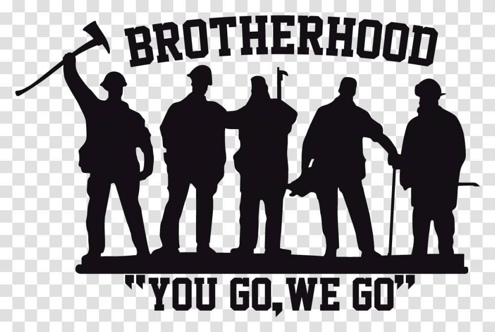 Brotherhood You Go We Go, Poster, Advertisement, Person, Word Transparent Png