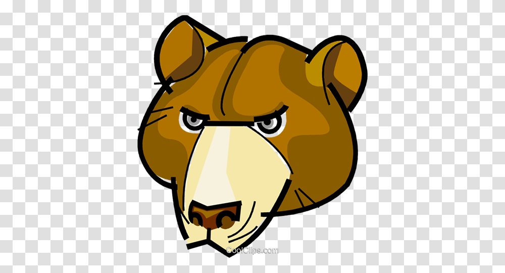 Brown Bear Royalty Free Vector Clip Art Illustration, Wildlife, Animal, Mammal Transparent Png
