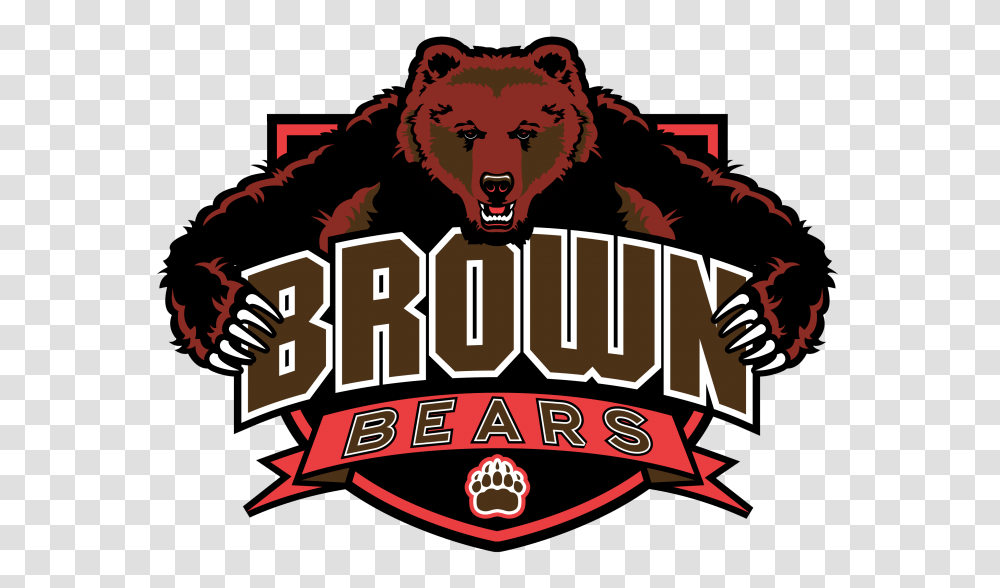 Brown Bears Logo Svg Brown University School Mascot, Wildlife, Mammal, Animal, Text Transparent Png