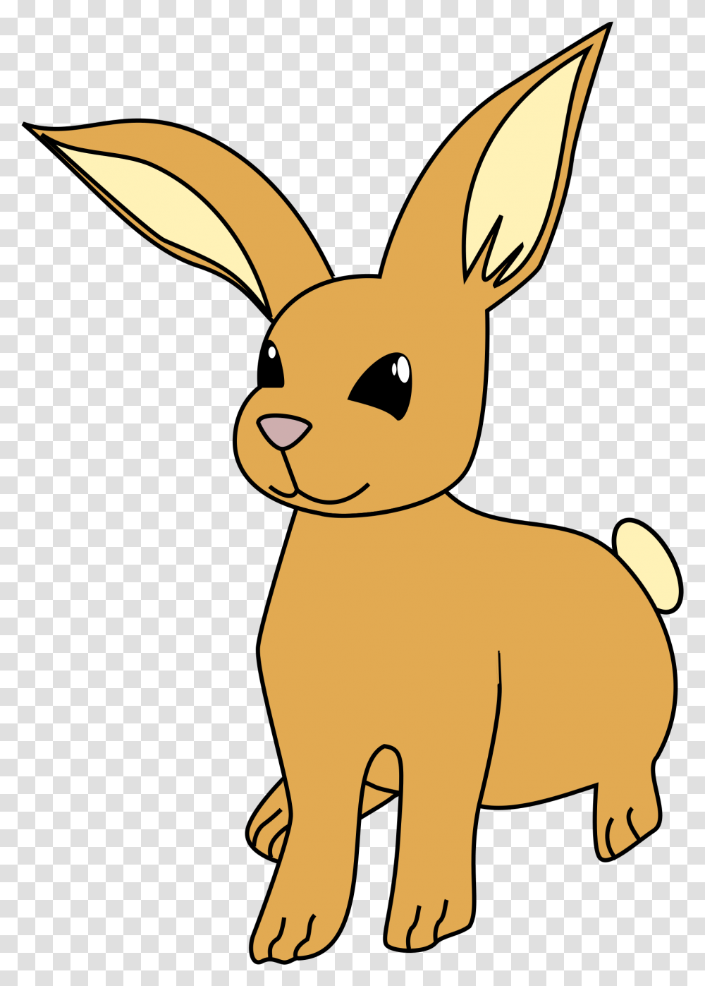 Brown Cartoon Bunny Svg Clip Arts 420 X 597 Px Rabbit Clip Art, Mammal, Animal, Rodent, Wildlife Transparent Png