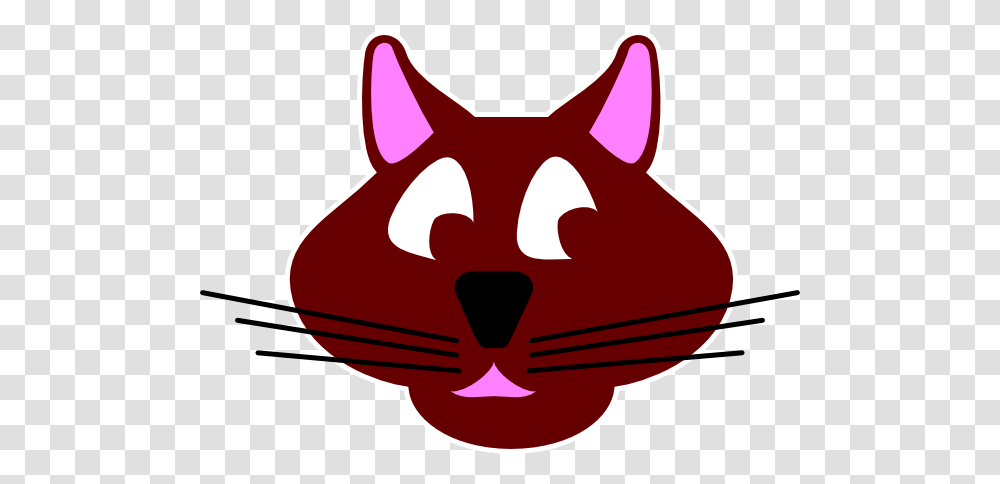 Brown Cartoon Cat Face Clip Art For Web, Logo, Trademark, Label Transparent Png