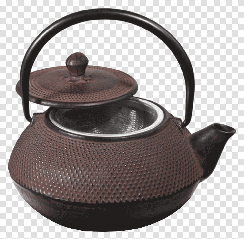 Brown Cast Iron Tetsubin Japanese Teapot 70cl Traditional Japanese Tea Pot, Pottery, Kettle Transparent Png