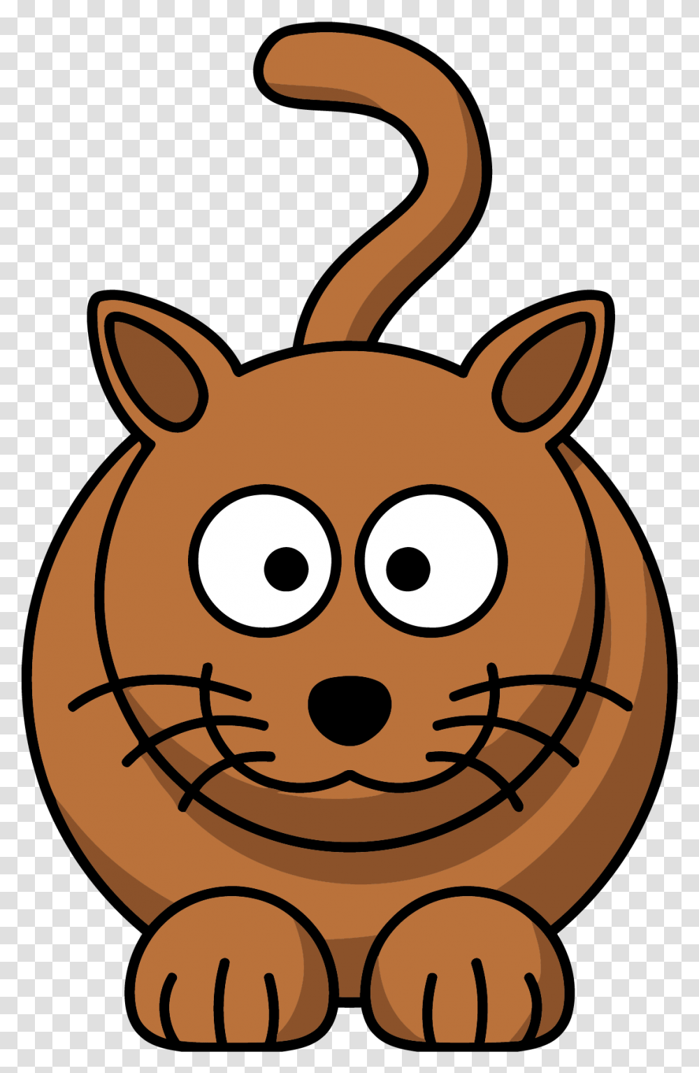 Brown Cat Clipart Cartoon Cat Clipart, Animal, Graphics, Plush, Toy Transparent Png