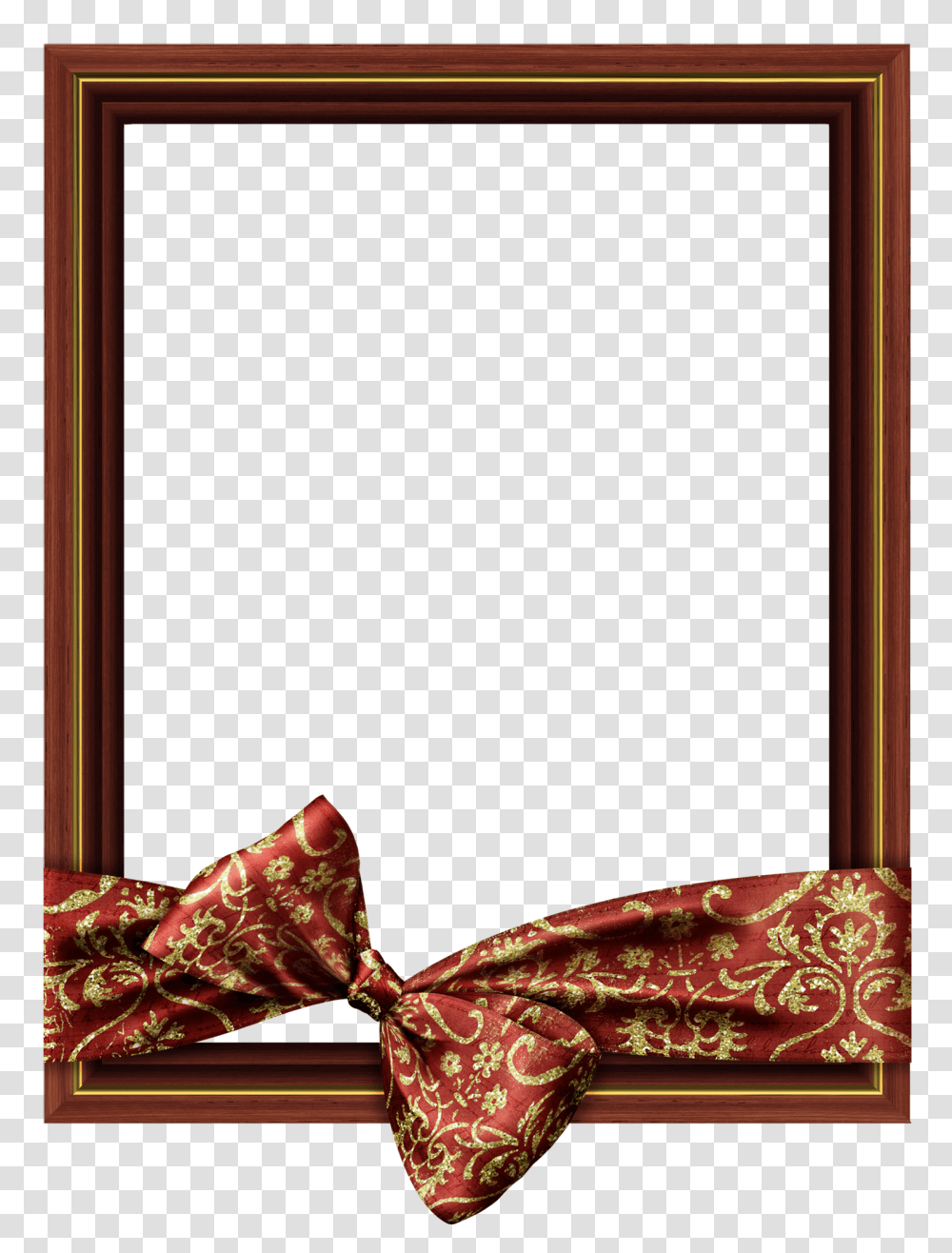 Brown Classic Frame With Gallery, Mirror Transparent Png