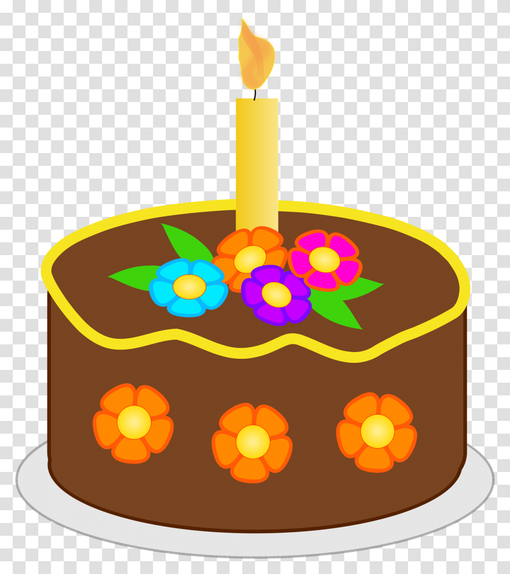 Brown Clipart Birthday Cake, Candle, Dessert, Food, Diwali Transparent Png