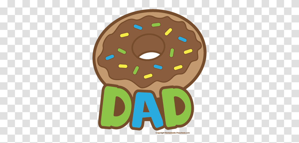 Brown Clipart Dad, Pastry, Dessert, Food, Donut Transparent Png