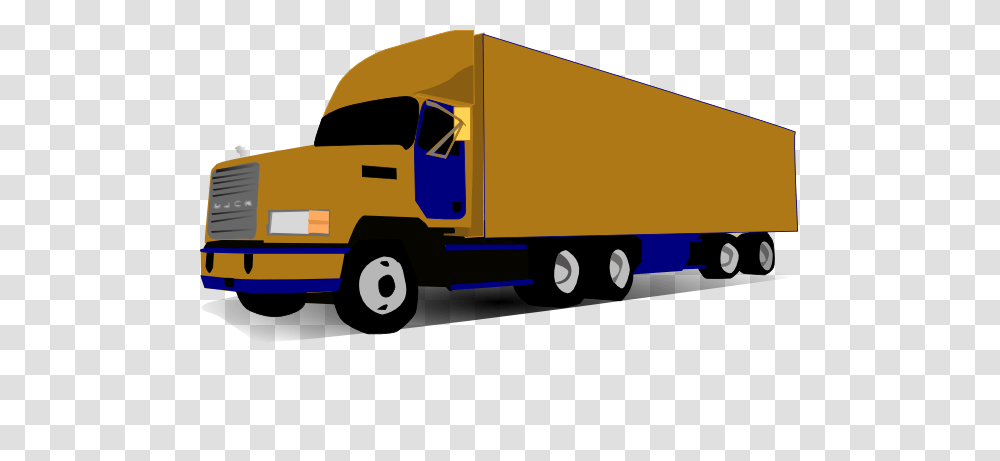 Brown Clipart Lorry, Trailer Truck, Vehicle, Transportation, Moving Van Transparent Png