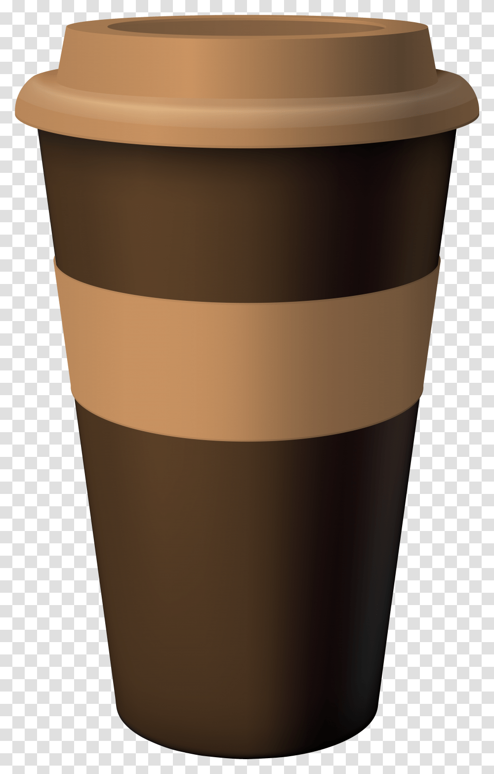 Brown Coffee Cup Clipart Coffee Cup, Milk, Beverage, Drink, Cylinder Transparent Png