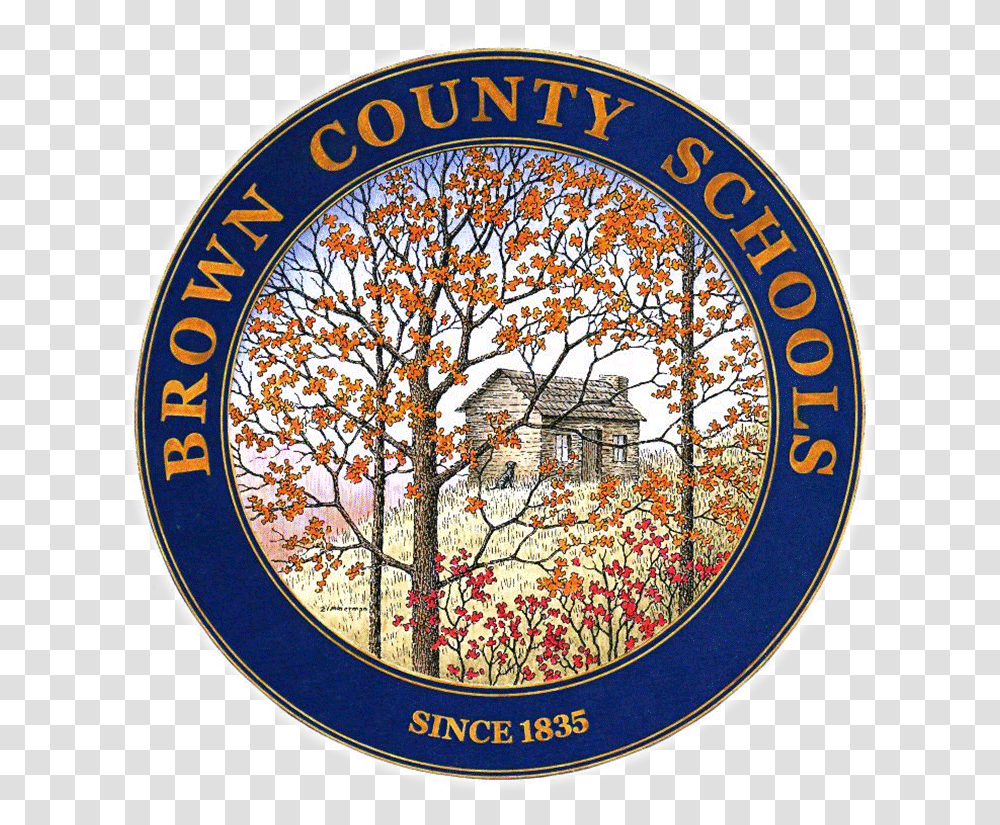 Brown County Schools Logo, Trademark, Badge, Emblem Transparent Png