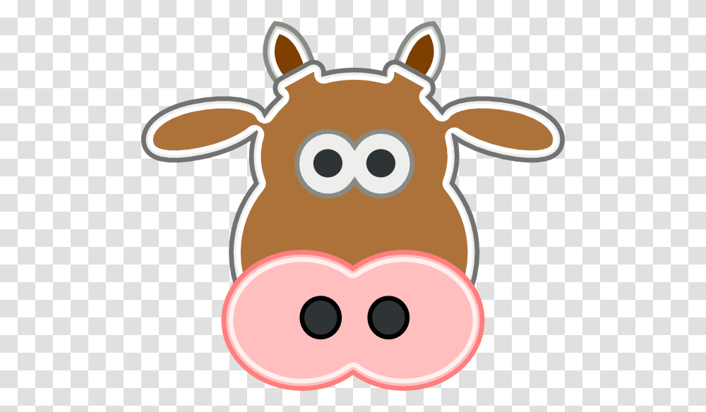 Brown Cow Head Clipart, Cattle, Mammal, Animal, Dairy Cow Transparent Png