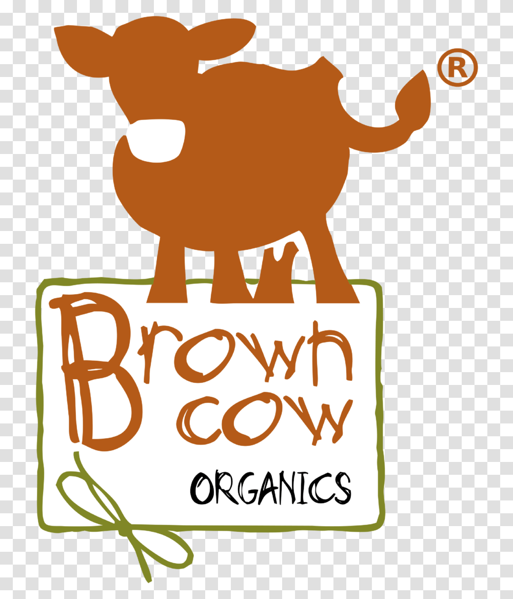 Brown Cow Organics Clip Art, Animal, Text, Outdoors, Mammal Transparent Png