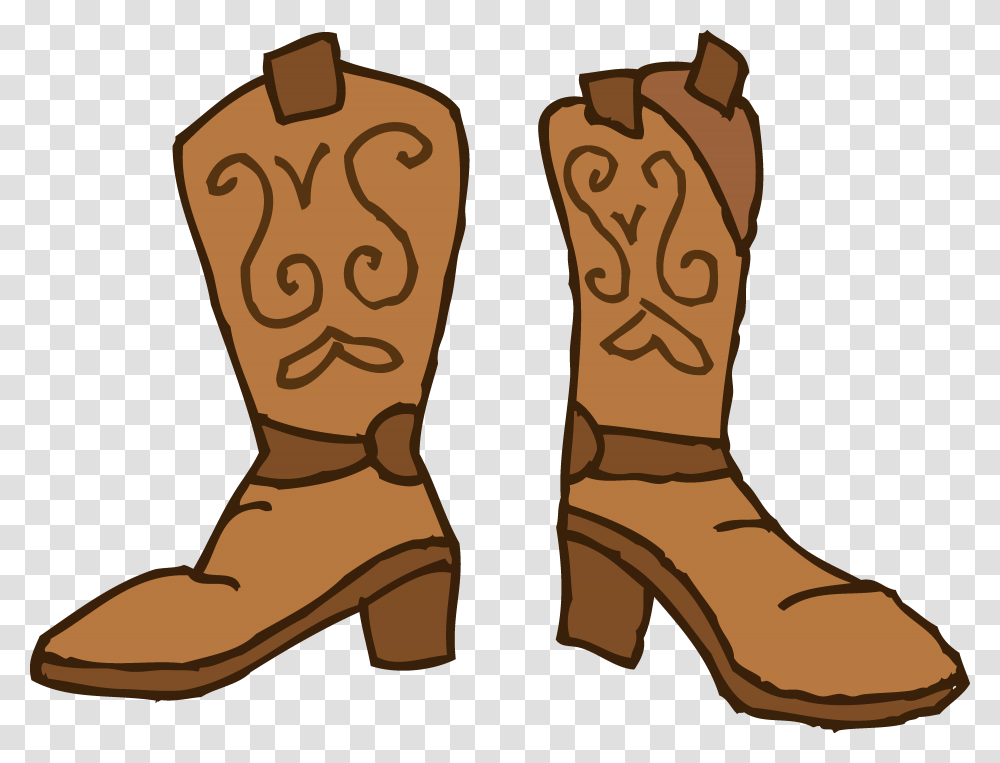 Brown Cowboy Boots Clipart Cowboy Boots Clipart, Apparel, Footwear Transparent Png