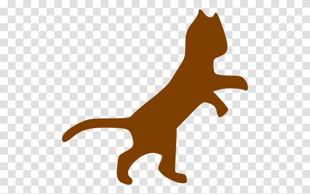 Brown Dancing Cat Svg Clip Arts Cat Clip Art, Silhouette, Animal, Mammal, Label Transparent Png
