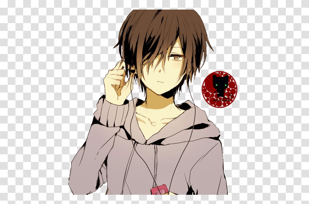 Brown Eyes Clipart Renders Anime Boy, Comics, Book, Manga, Person Transparent Png