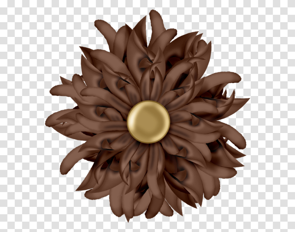 Brown Flower Brown Flowers, Dahlia, Plant, Blossom, Jewelry Transparent Png