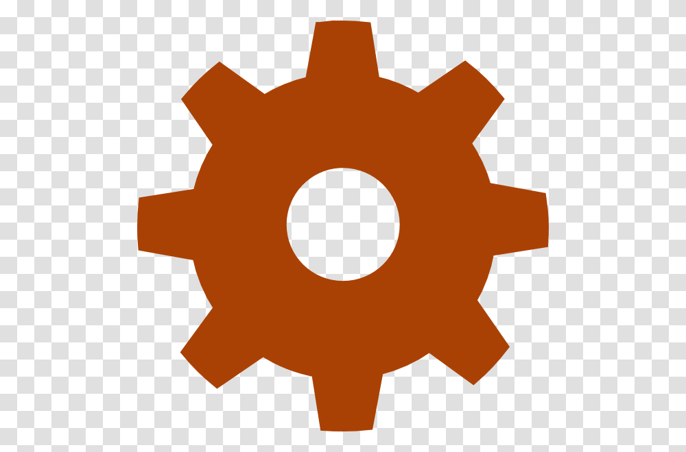 Brown Gear Icon Clip Arts For Web, Machine, Cross Transparent Png