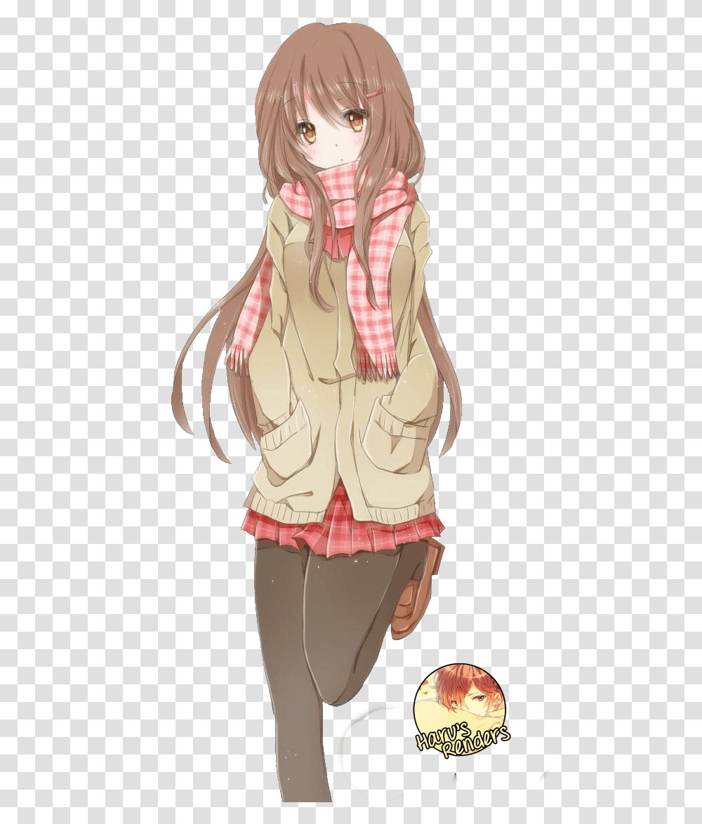 Brown Hair Anime Girl, Doll, Costume, Person Transparent Png