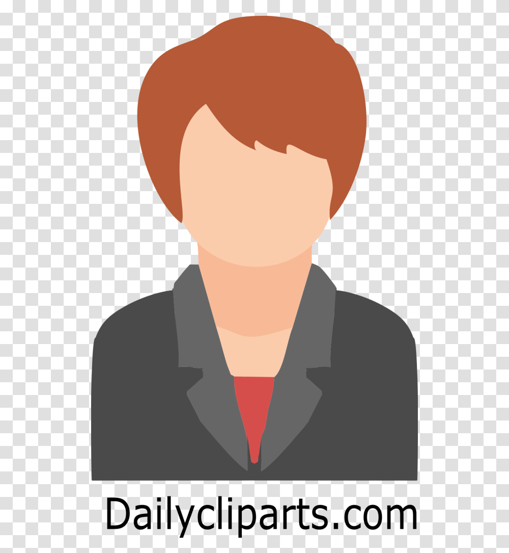 Brown Hair Chat Avatar Clipart Daily Cliparts Chat Avatar, Face, Person, Accessories, Tie Transparent Png