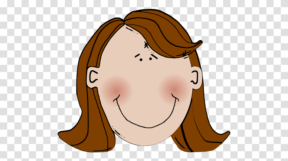 Brown Hair Clip Art Vector Clip Art Online Cartoon Brown Hair Woman, Head, Face, Photography, Text Transparent Png
