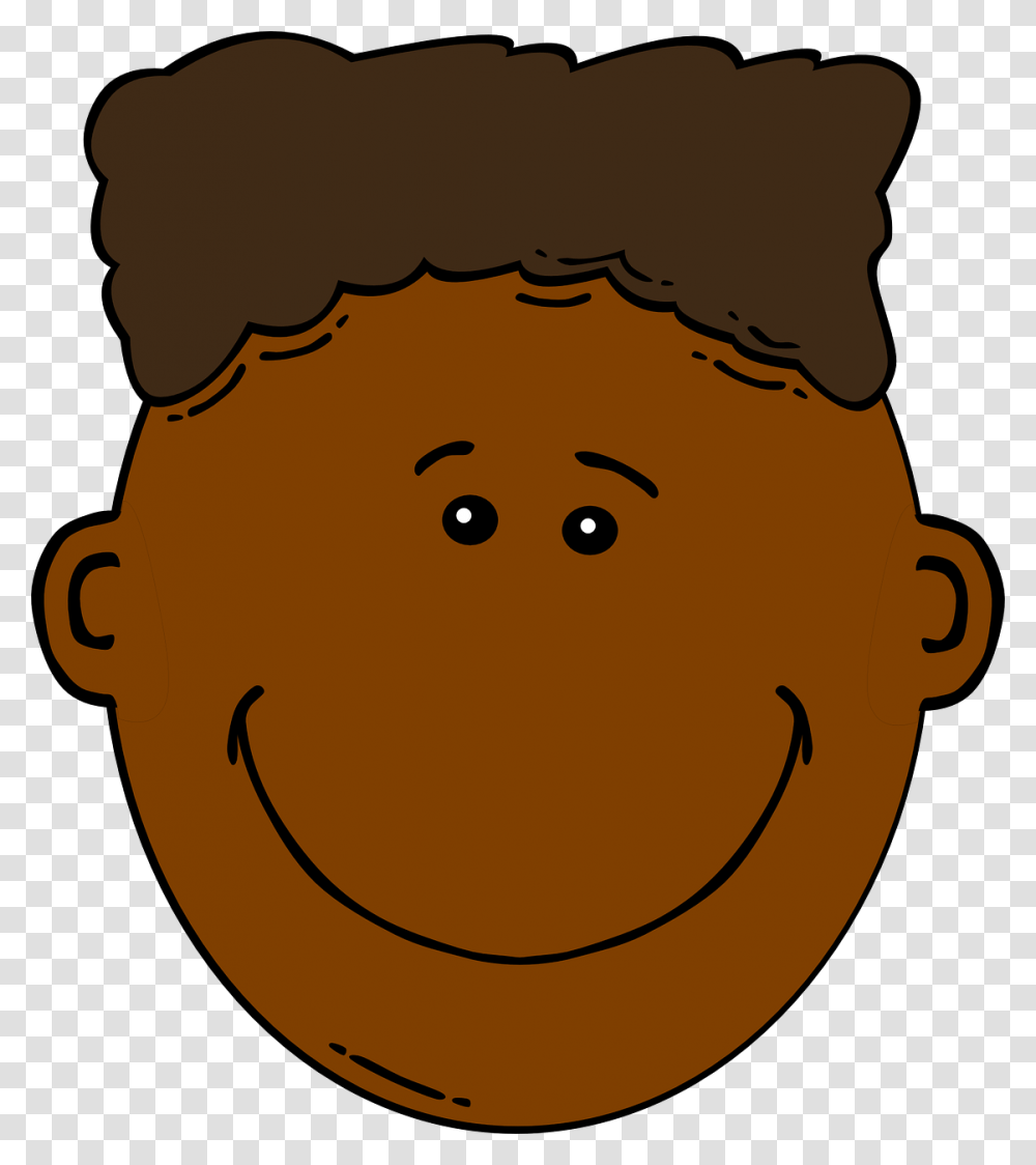 Brown Hair Clipart Boy Head Black Boy Face Clipart, Outdoors, Grain, Produce, Food Transparent Png