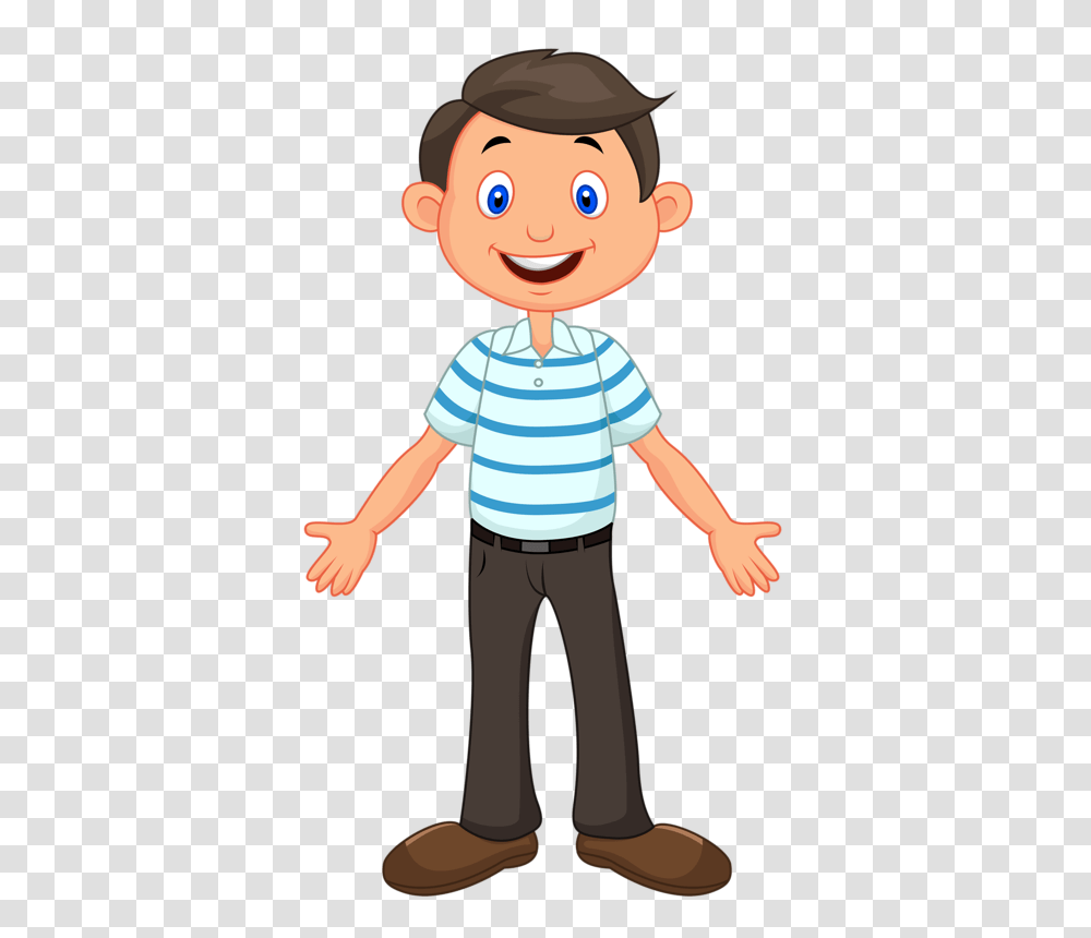 Brown Hair Clipart Dad, Person, Standing, Toy, Face Transparent Png