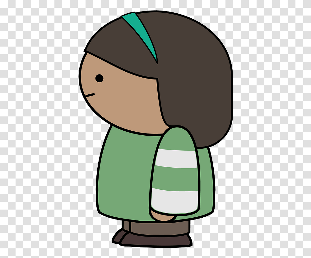 Brown Haired Girl In A Green Shirt Happy Face To The Side, Clothing, Hat, Animal, Seed Transparent Png