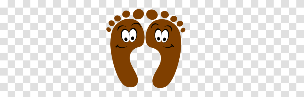 Brown Happy Feet Clip Art For Web, Mustache, Footprint, Heart Transparent Png