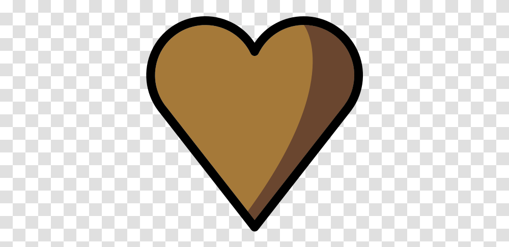 Brown Heart Emoji Meanings - Typographyguru Clip Art, Tape, Cushion Transparent Png