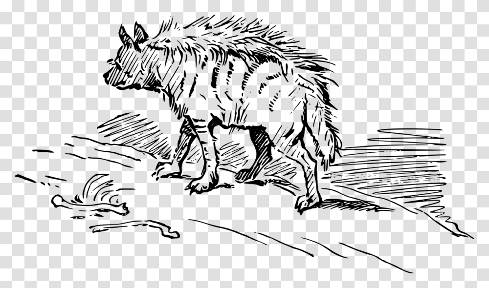 Brown Hyenas Clipart Black And White, Gray, World Of Warcraft Transparent Png
