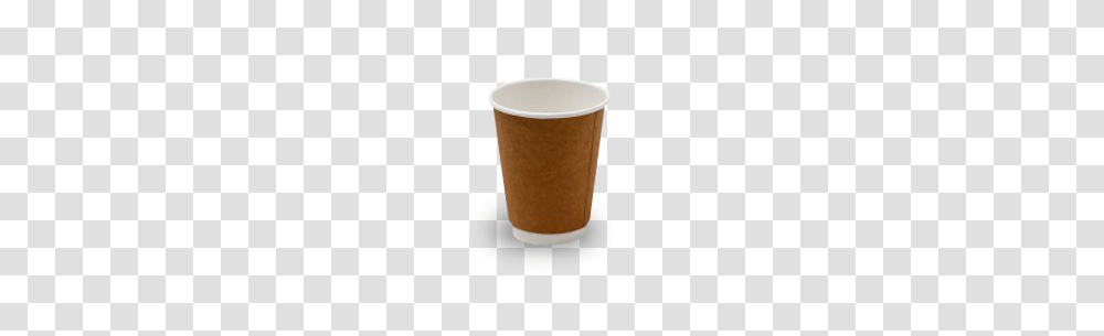 Brown Kraft Double Wall Coffee Cup Food Packaging Online, Cylinder Transparent Png