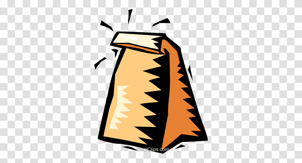 Brown Lunch Bag Royalty Free Vector Clip Art Illustration, Poster, Advertisement Transparent Png