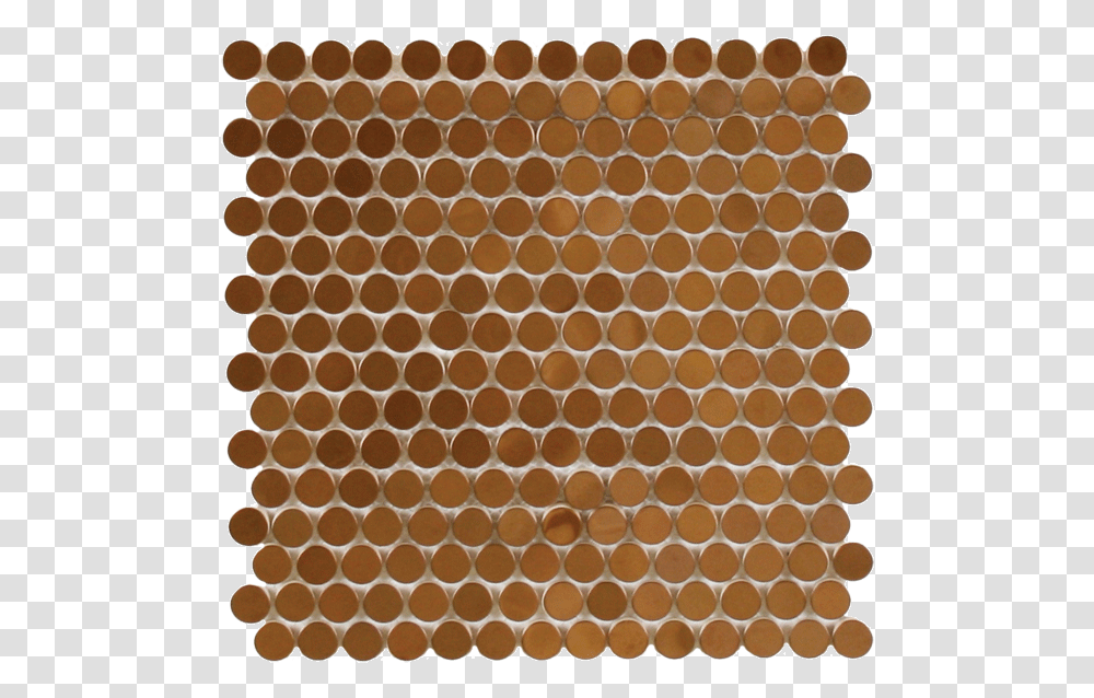 Brown Penny Round Tiles, Honeycomb, Food, Rug, Pattern Transparent Png