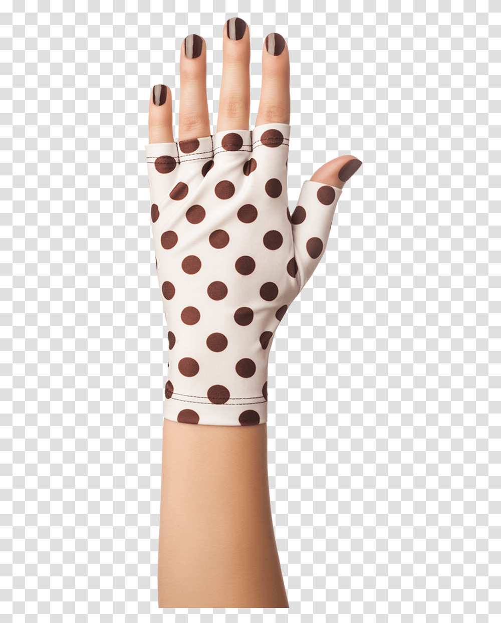 Brown Polka Dots Solfingerless Gloves Fingerless Sun Polka Dot, Texture Transparent Png
