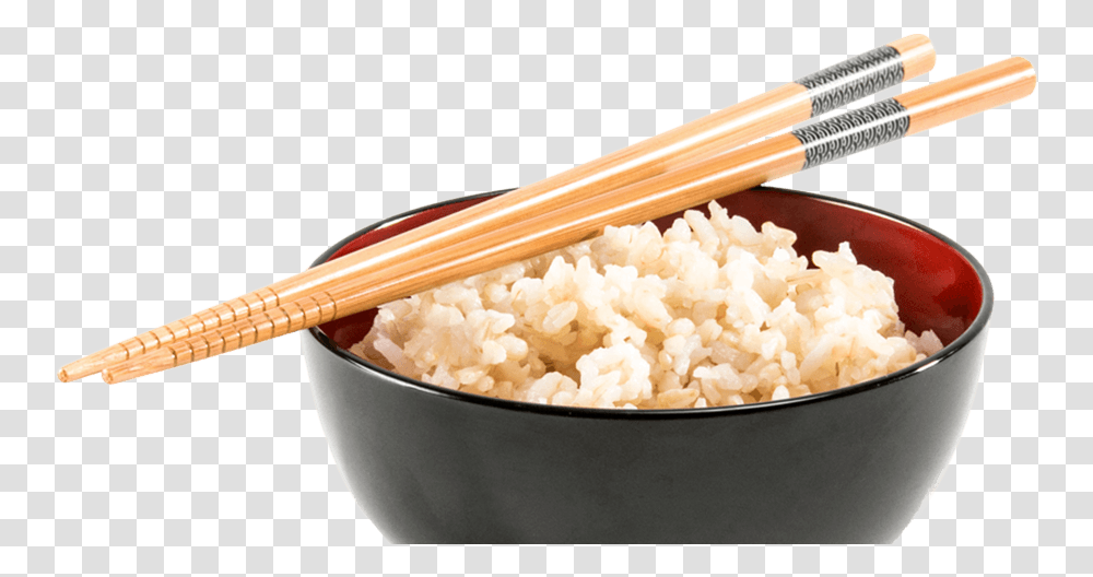 Brown Rice Image With No Bowl Of Rice And Chopsticks, Plant, Vegetable, Food, Meal Transparent Png