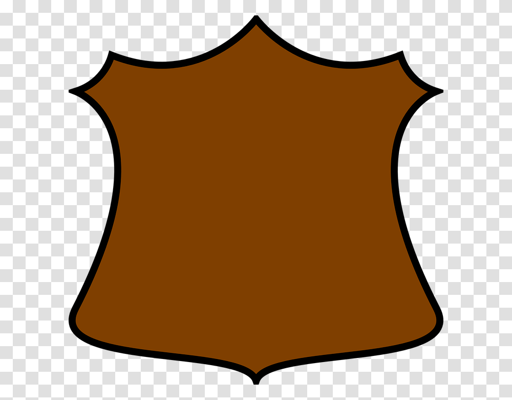 Brown Shield, Armor, Back, Cushion, Face Transparent Png